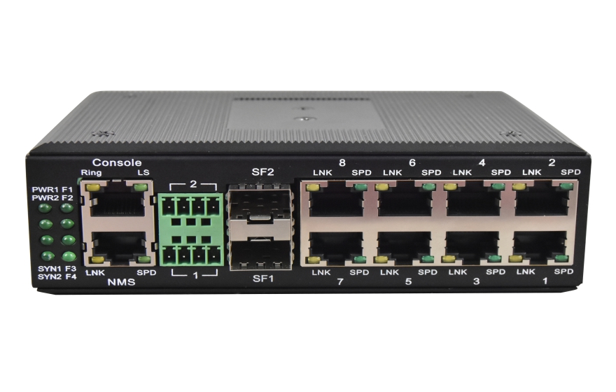 飛暢科技-非網(wǎng)管 工業(yè)級(jí)8路百兆電1路百兆光  光纖收發(fā)器