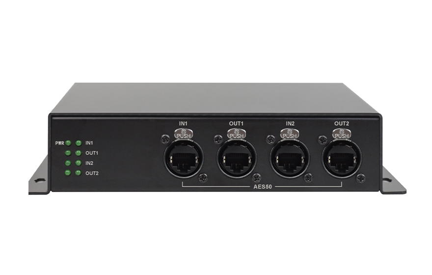 飛暢科技-2路AES50數(shù)字音頻中繼器