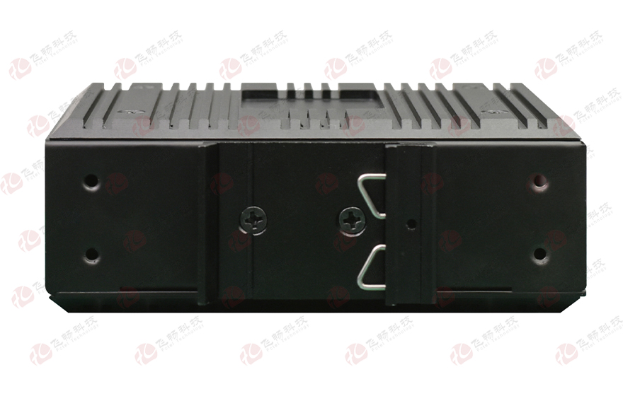 飛暢科技-工業(yè)軌式2路串口／4路開關(guān)量+4路百兆電 光端機