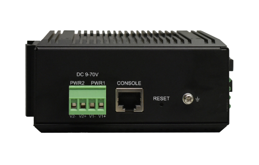 飛暢科技-工業(yè)軌式管理型 8路千兆電+4路千兆光口 交換機