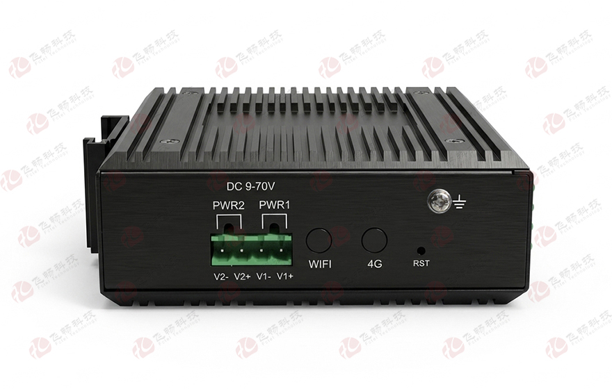 飛暢科技-工業(yè)軌式1-4路RS232/422/485串口服務器(帶2電+1光交換)